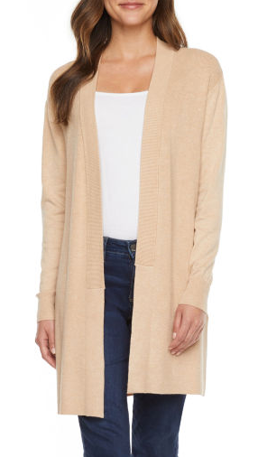 Abrigo alargado beige Worthington