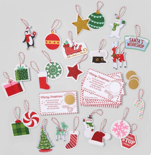 Tarjetas de navidad colgantes