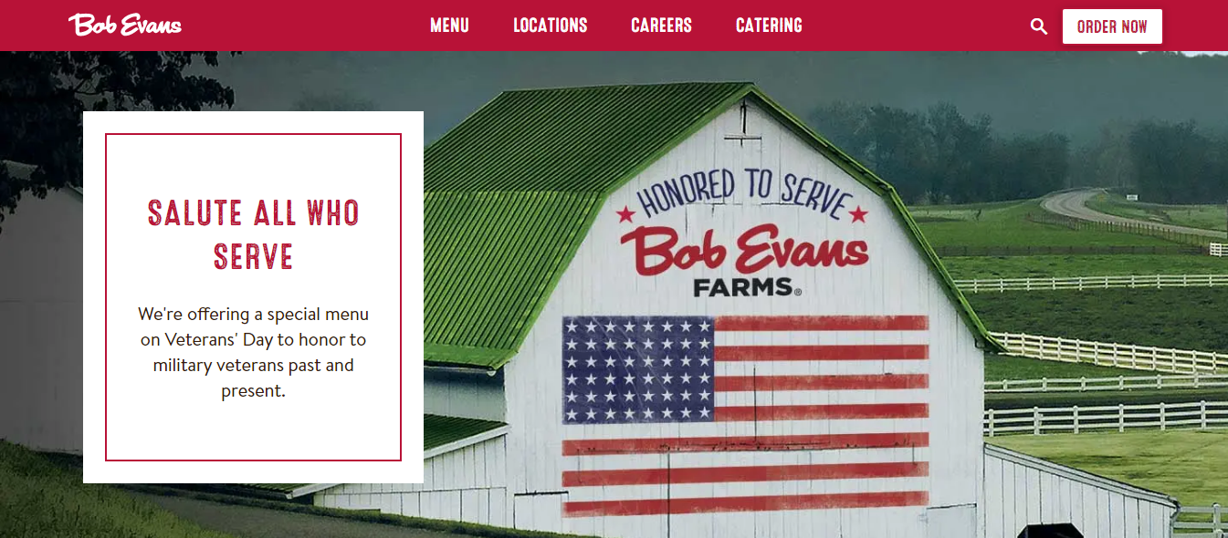 Promoción de veteranos de Bob Evans