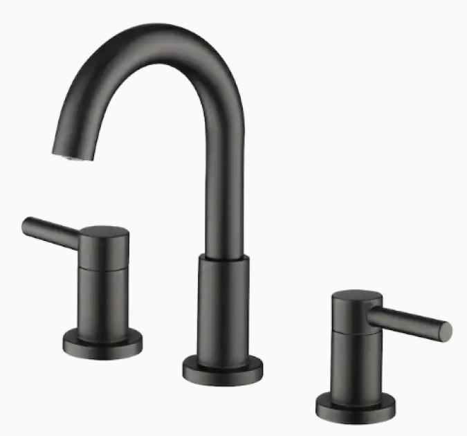 Grifería para baño negra mate Allen Roth