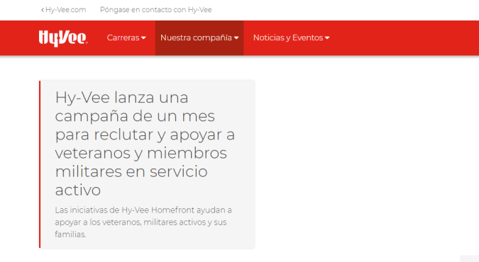 Promoción de veteranos de Hy-Vee
