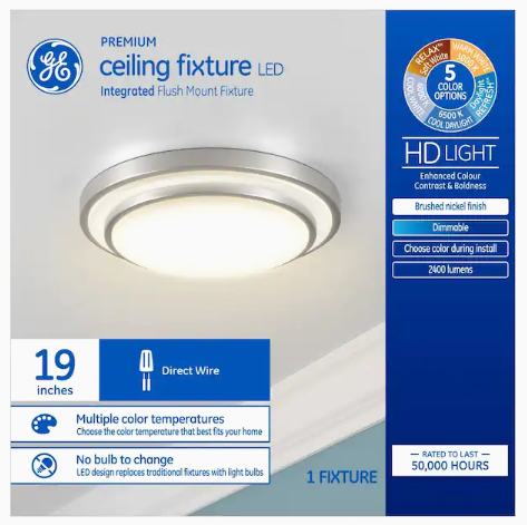 Lámpara de techo de LED regulable GE