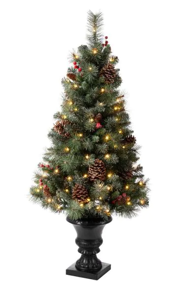 Mini árbol de navidad decorativo Glitzhome