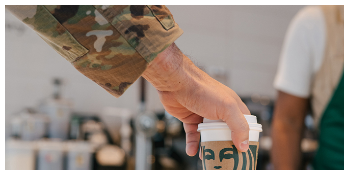 Promoción de veteranos de Starbucks