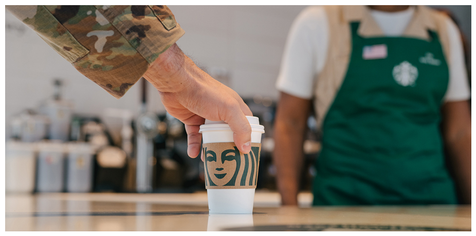Promoción de veteranos de Starbucks