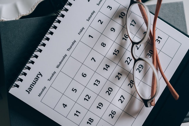 calendario mes de enero