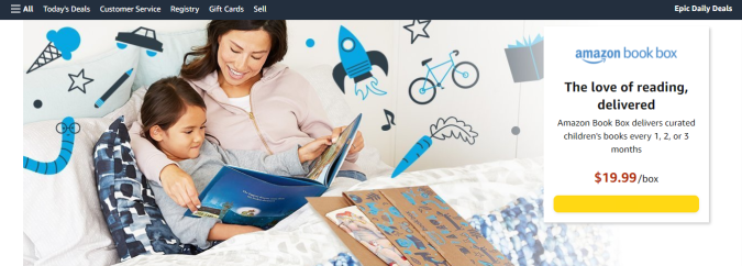 Caja de regalo por suscripción de Libros