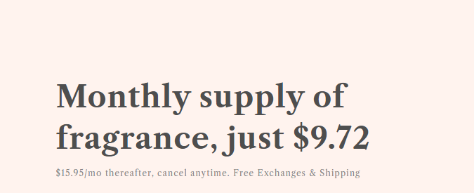 Caja de regalo por suscripción de Perfumes