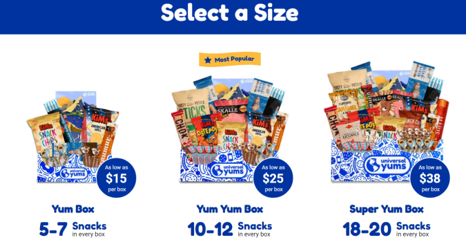 Caja de regalo por suscripción de dulces