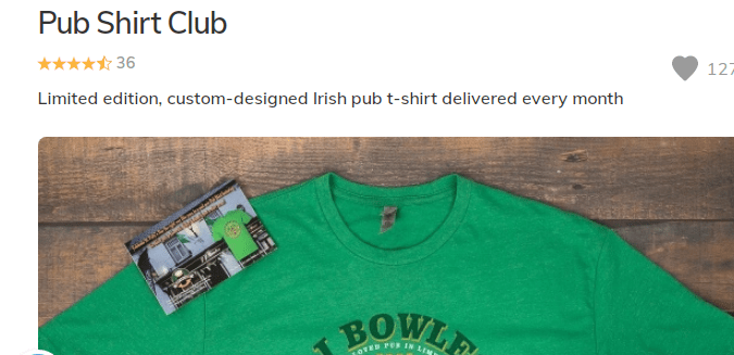 Caja de regalo por suscripción de franelas