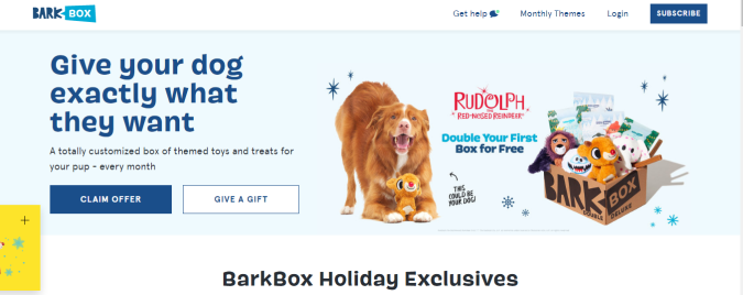 Caja de regalo por suscripción para Mascotas