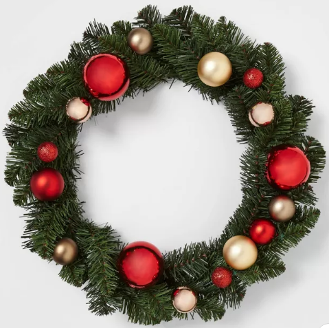 Corona de guirnalda navideña artificial Wondershop
