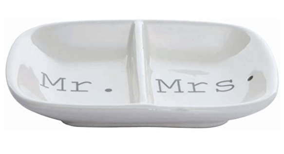 Jabonera de cerámica dividida Creative Co-Op