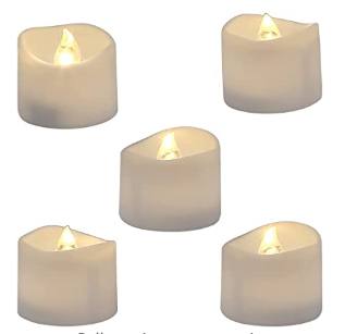 Juego de luces con forma de velas Homemory