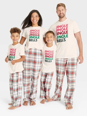 Pantalones de pijama blancos con estampado a cuadros Wondershop