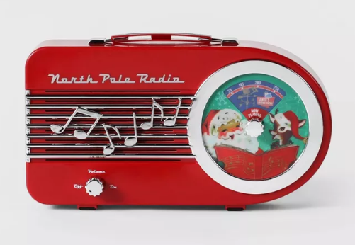 Radio de navidad de Santa decorativo Wondershop