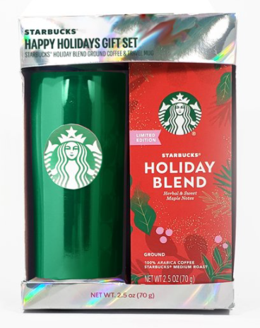 Set de vaso térmico y café Starbucks