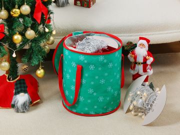Christmas Lights Storage Bag Container