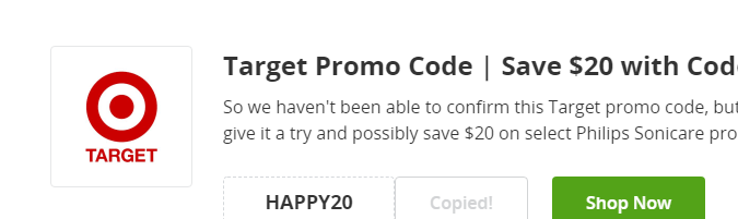 20 de ahorro en Phillips Sonicare de Target