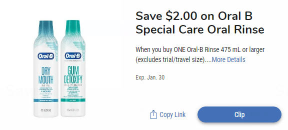 Cupón de enjuague bucal en Kroger