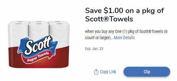 Cupón de-papel higiénico en Kroger