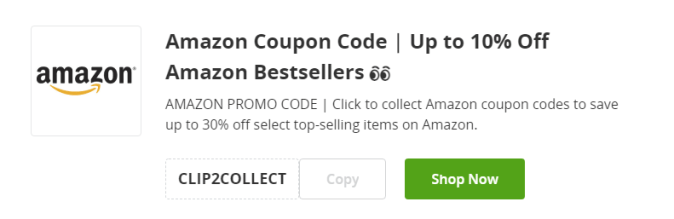 Cupón para de los más vendidos amazon