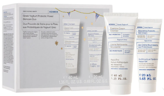 Duo para el cuidado facial a base de yogurt griego Korres