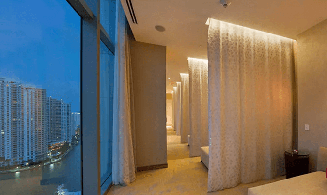 Sesión de spa en el Marriott Marquis de Miami