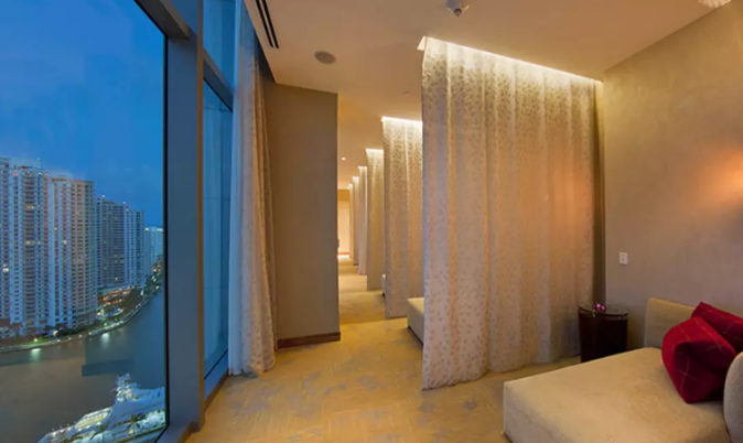 Sesión de spa en el Marriott Marquis de Miami