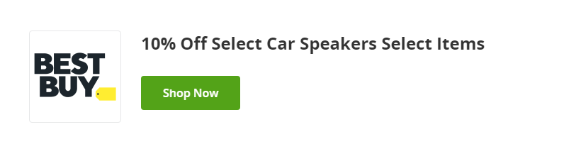 10% de descuento en parlantes para autos en Best Buy