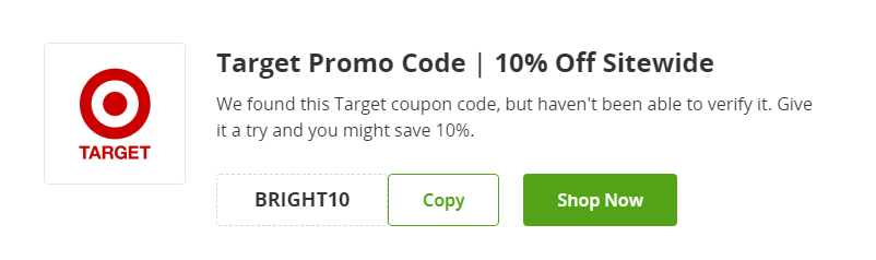 10% de descuento en web de Target