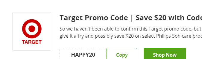 $20 de descuento en productos Phillips Sonicare en Target