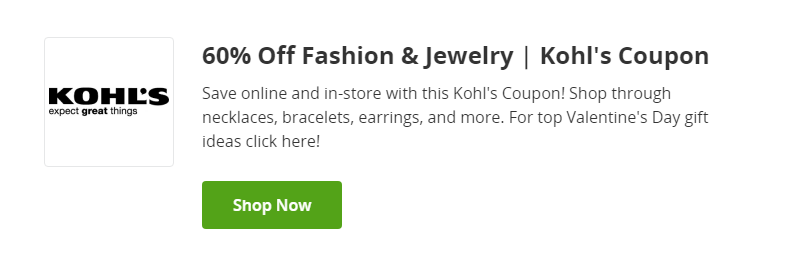 60% de descuento en kohls