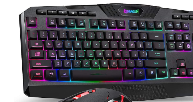 Juego de Mouse y teclado gaming Redragon