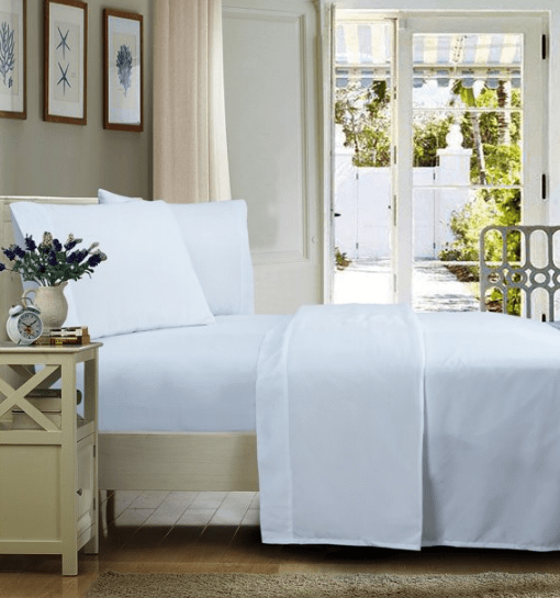 Juego de sábanas blancas Mainstays