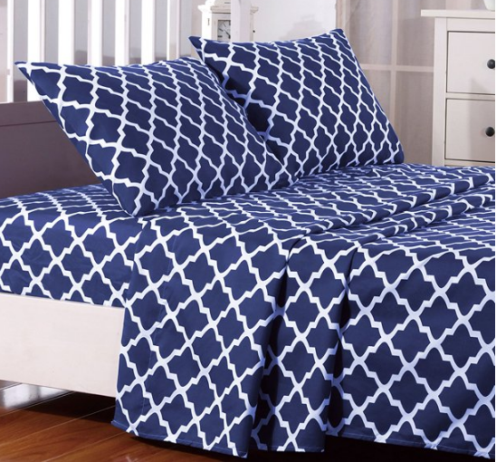 Juego de sábanas estampada Lux Decor Collection