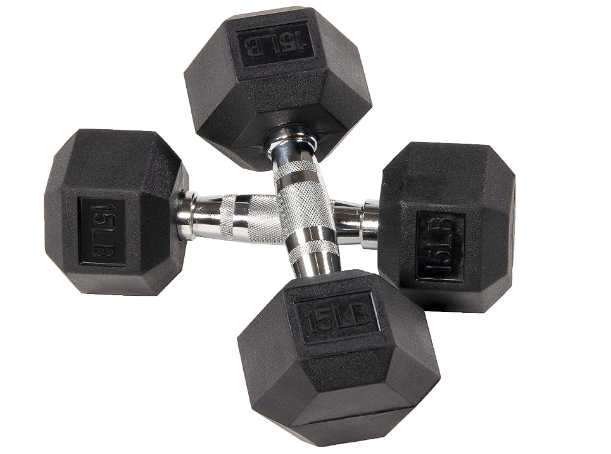 Mancuernas hexagonales de 15 libras Sporzon