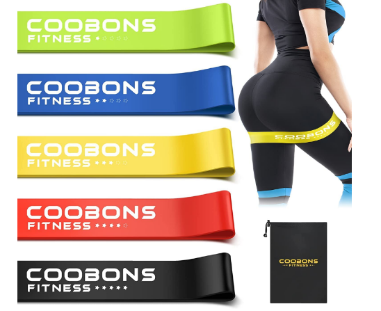 Set de bandas de goma Coobons Fitness