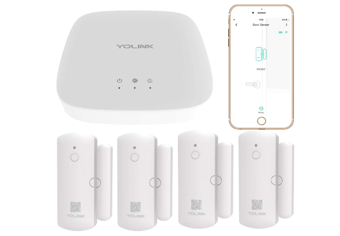 Sistema de seguridad con sensores YoLink