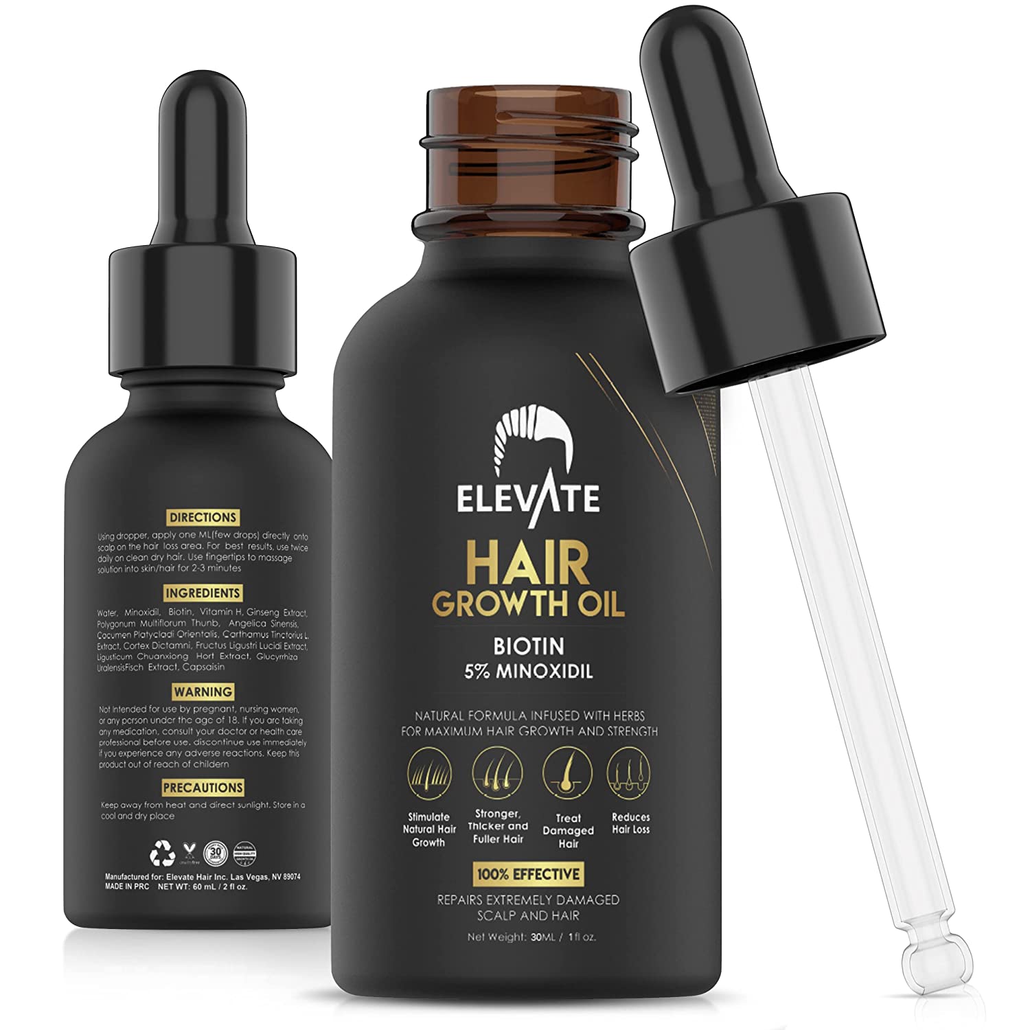 Aceite para el crecimiento del cabello Elevate