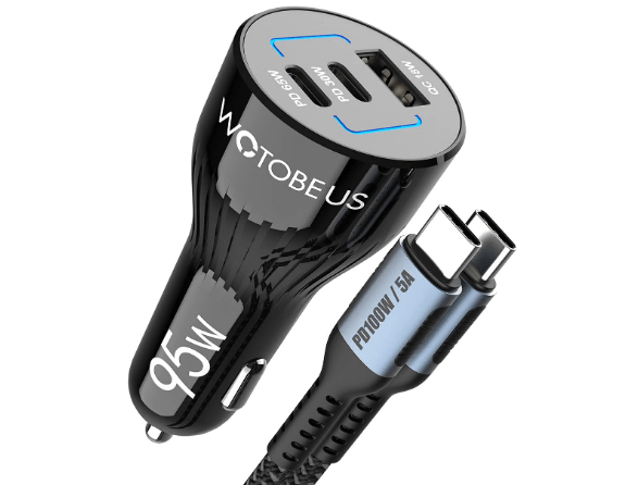 Cargador de celulares para carros de 95W Wotobeus