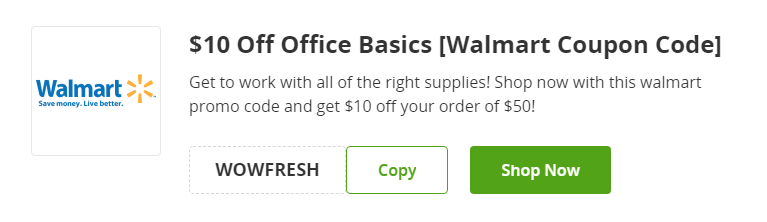 Cupón de 10 de descuento en artículos de oficina básicos de Walmart en Groupon
