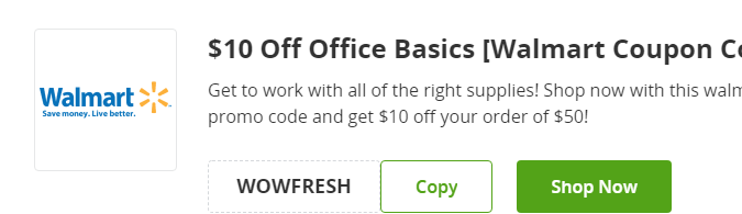 Cupón de 10 de descuento en artículos de oficina básicos de Walmart en Groupon
