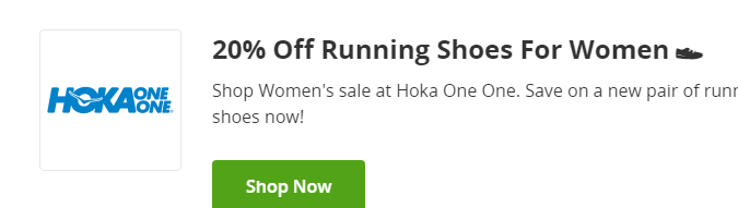 Cupón de 20 de descuento en zapatos para correr de dama Hoka One One de Groupon
