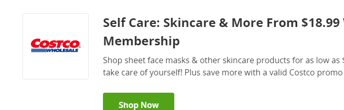Cupón para artículos de Skincare Costco