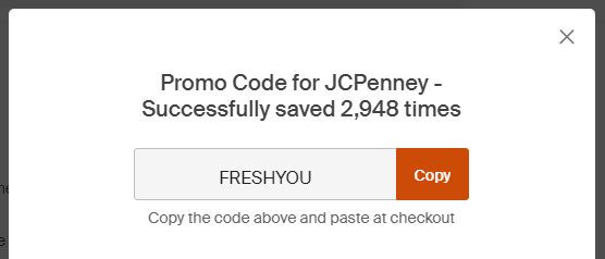 Cupón sorpresa de JCPenney