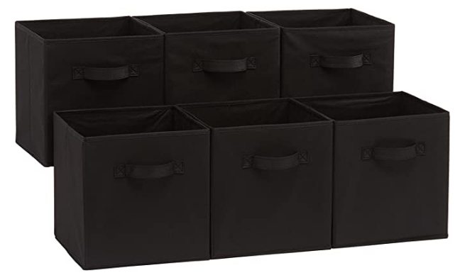 Organizador de objetos de tela Amazon Basics