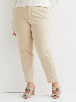 pantalón de vestir plus size beige