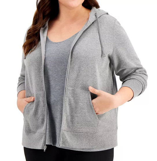 sueter plus size gris