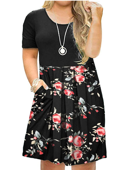 vestido plus size negro